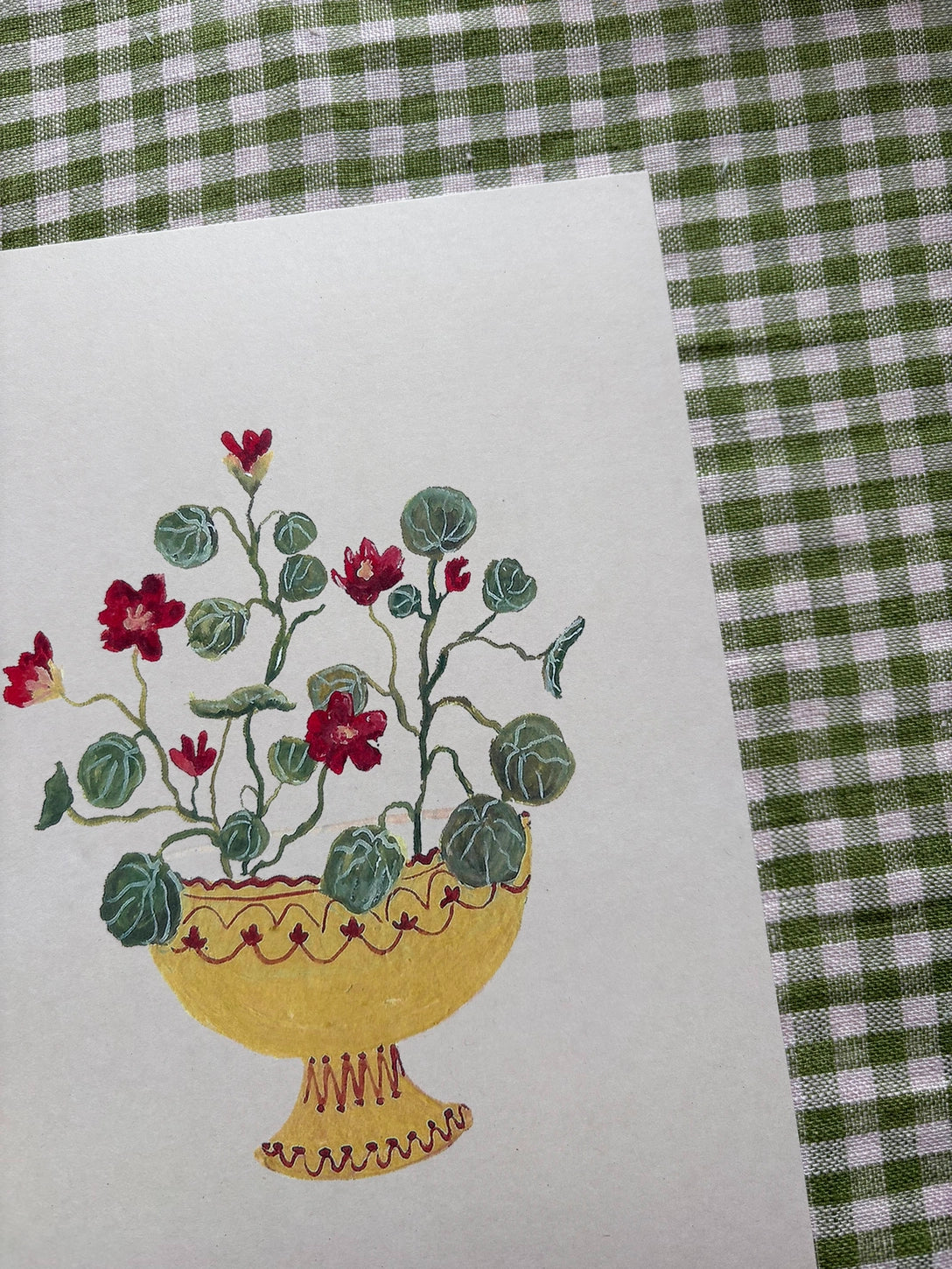 A5 Print - Crimson Nasturtium - THE BRISTOL ARTISAN