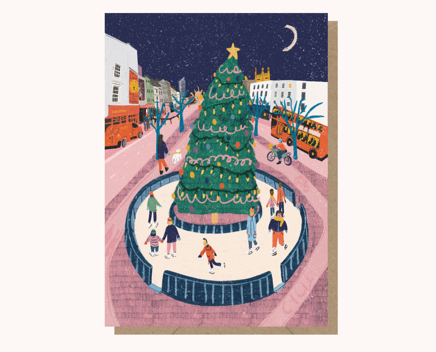Bristol Skating Christmas Card - THE BRISTOL ARTISAN