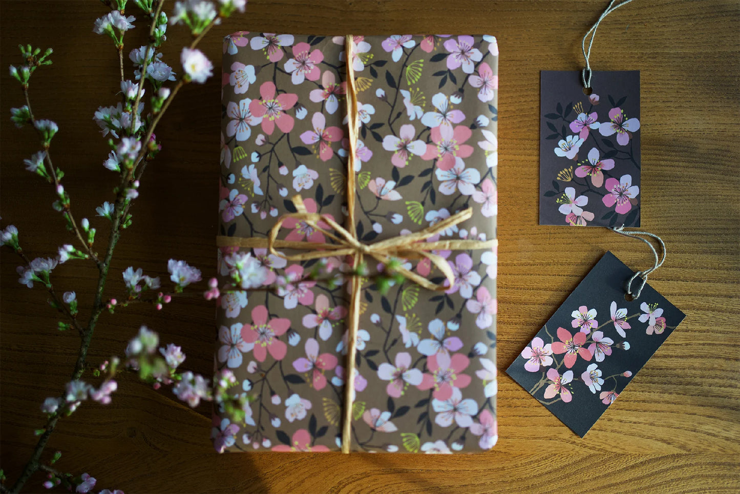 Gift Wrap - Cherry Blossom - THE BRISTOL ARTISAN