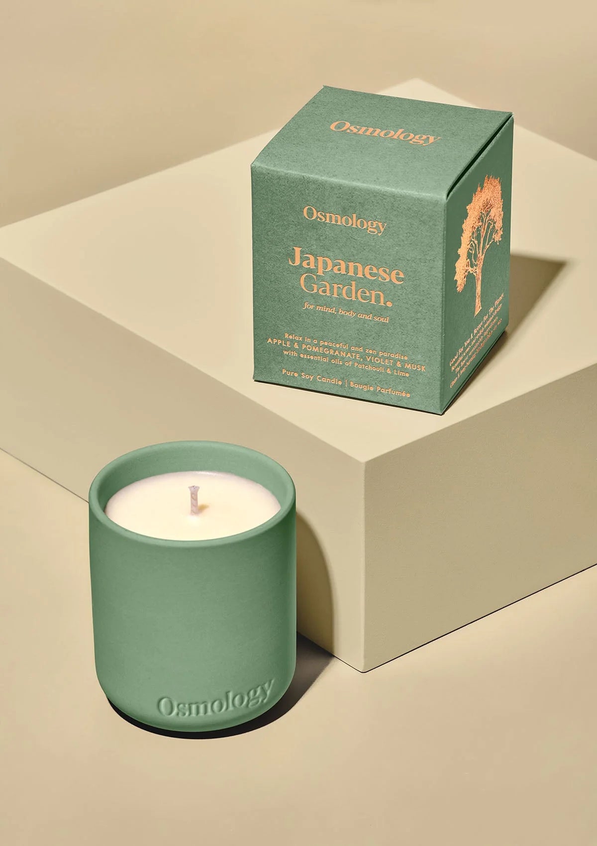 Japanese Garden Scented Plant Based Wax Candle in A Reusable Clay Pot - THE BRISTOL ARTISAN