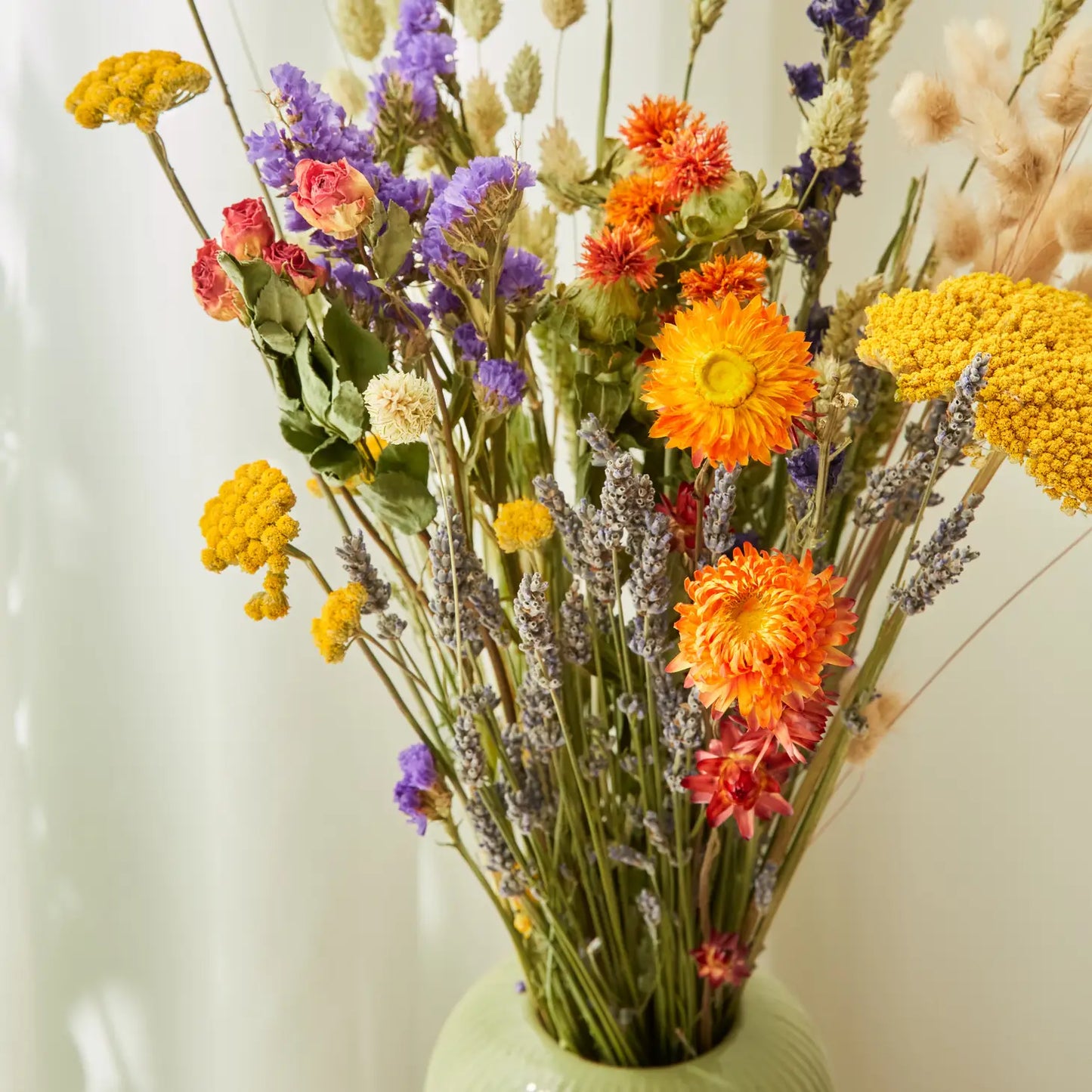 Large Dried Flower Bouquet, Orange - THE BRISTOL ARTISAN