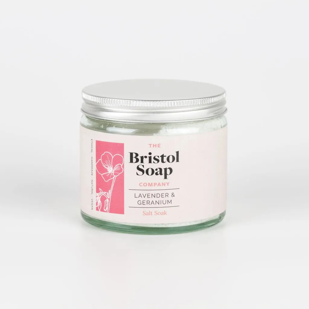 Lavender & Geranium Salt Soak by Bristol Soap - THE BRISTOL ARTISAN