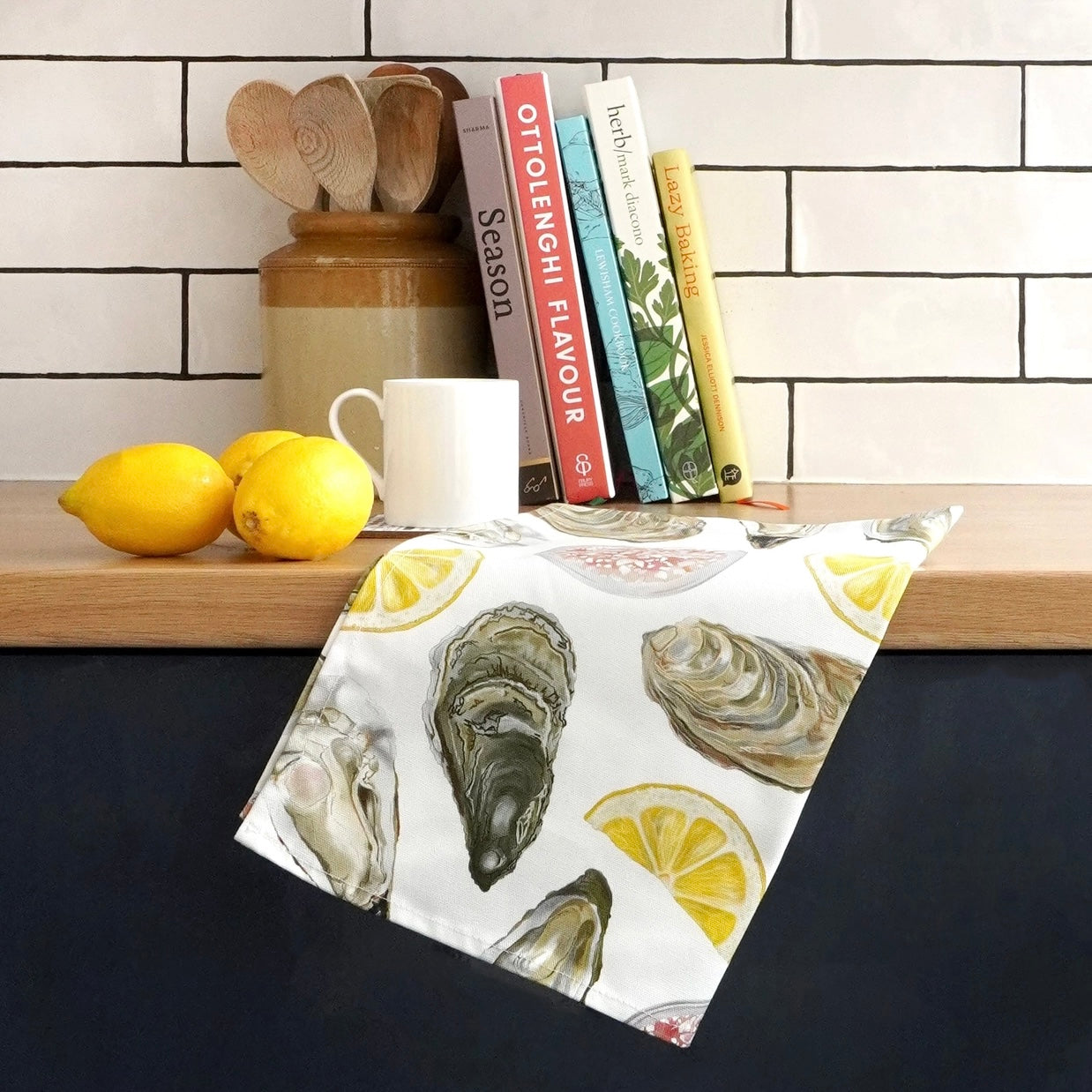 Oyster Tea Towel - THE BRISTOL ARTISAN
