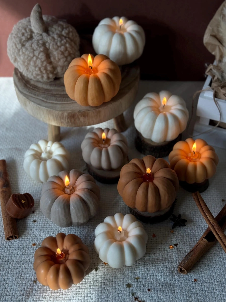 Pumpkin Spice Scented Orange Soy Wax Candle - THE BRISTOL ARTISAN