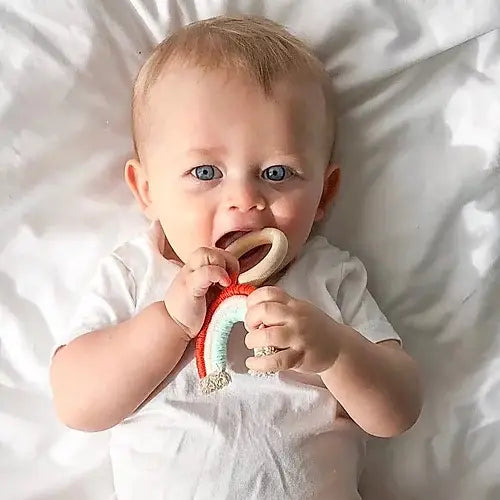 Rainbow Teething Ring - THE BRISTOL ARTISAN