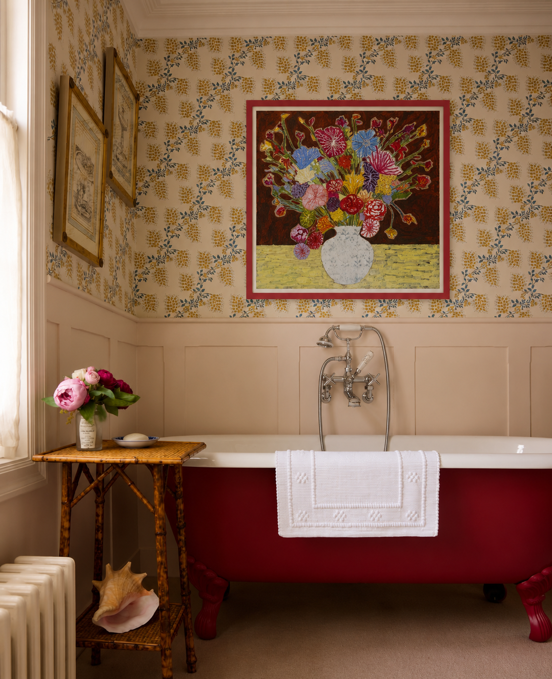 Summer Vase Dahlias oil painting by Sophie Rees - THE BRISTOL ARTISAN