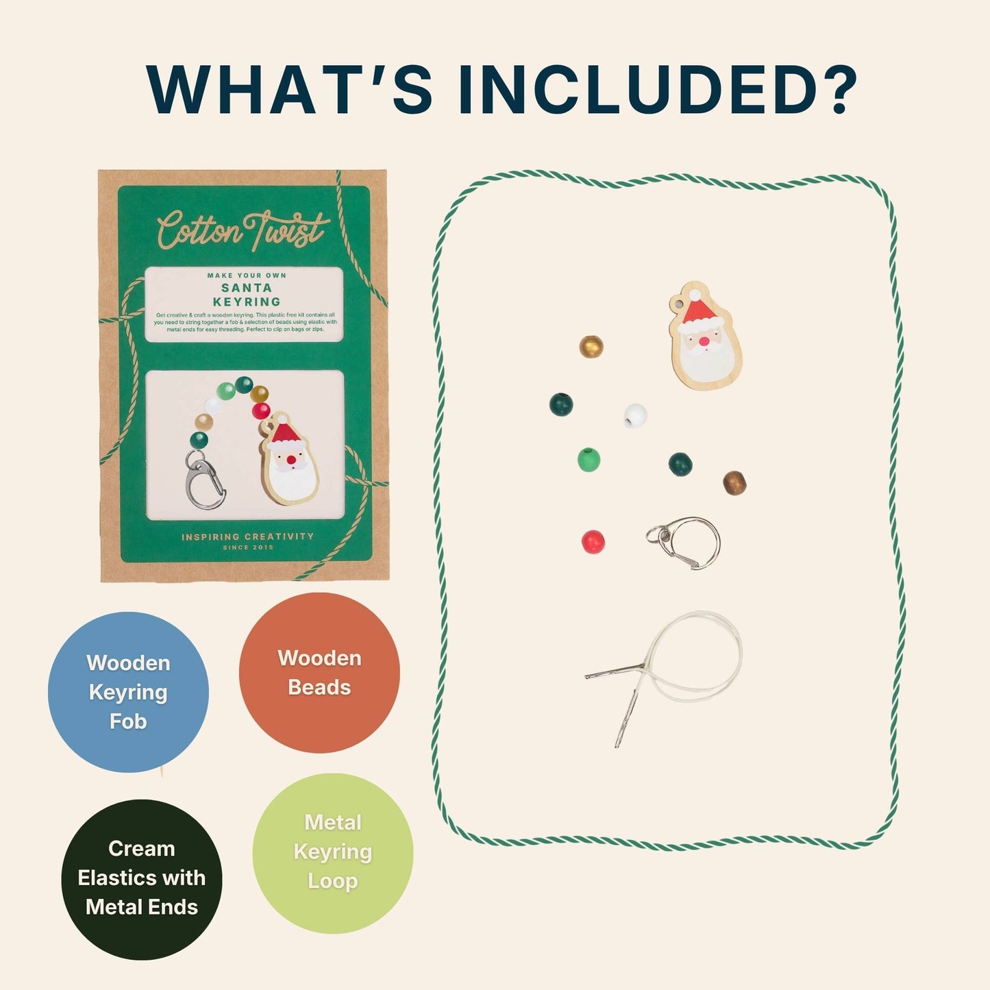 Make Your Own Santa Claus Keyring