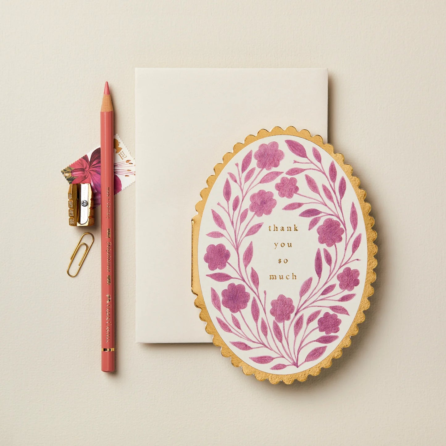 Violet Flora 'Thank You so much' Card