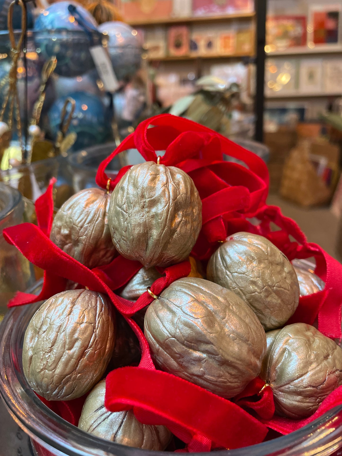 Golden walnut decoration