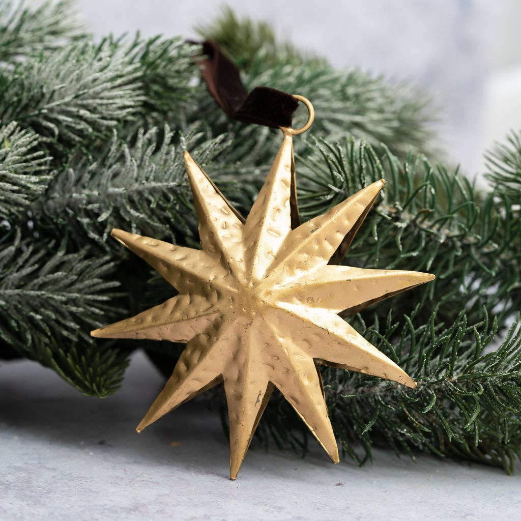 Gold Star Hanging Decoration