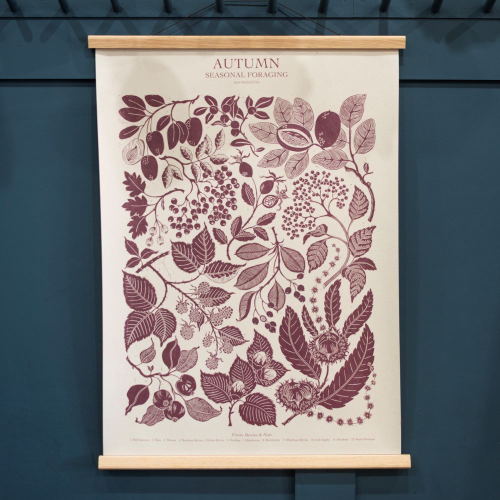 Large Oak Poster Hanger - THE BRISTOL ARTISAN