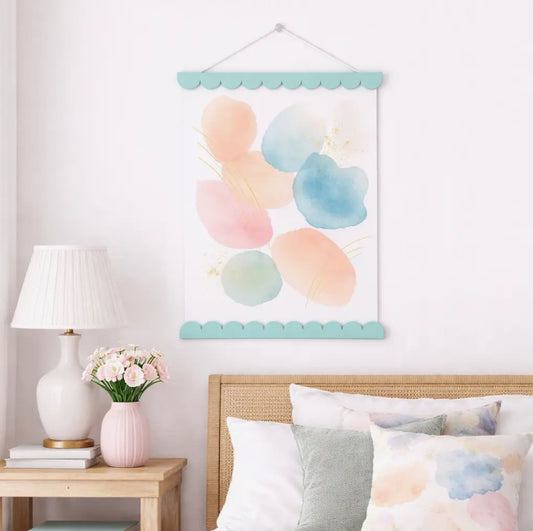 A3 Mint Scalloped Picture / Poster Hanger - THE BRISTOL ARTISAN