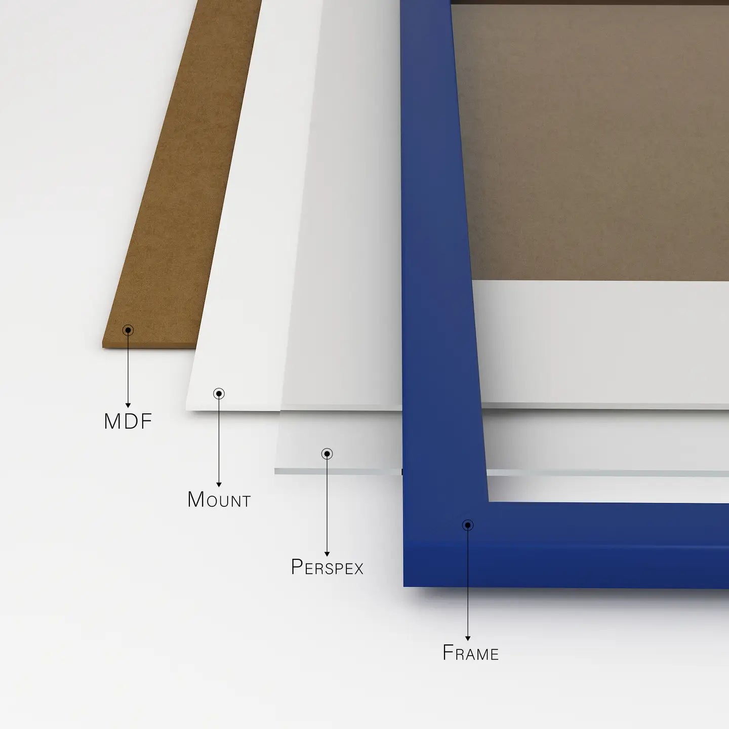 A3 Picture Frame - Blue - THE BRISTOL ARTISAN