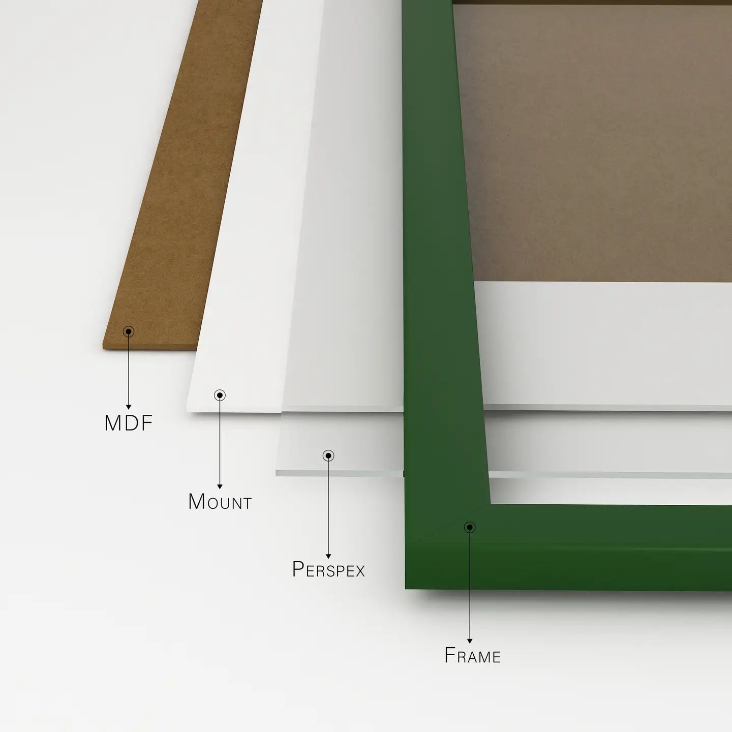 A3 Picture Frame - Green - THE BRISTOL ARTISAN