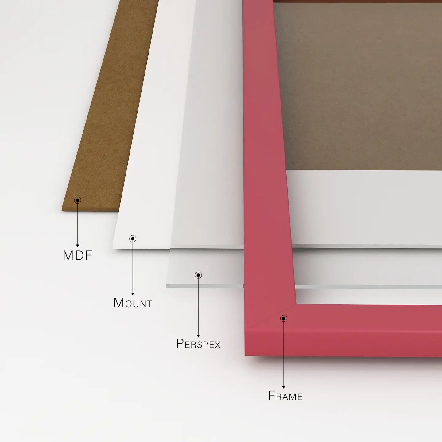 A3 Picture Frame - Pink - THE BRISTOL ARTISAN
