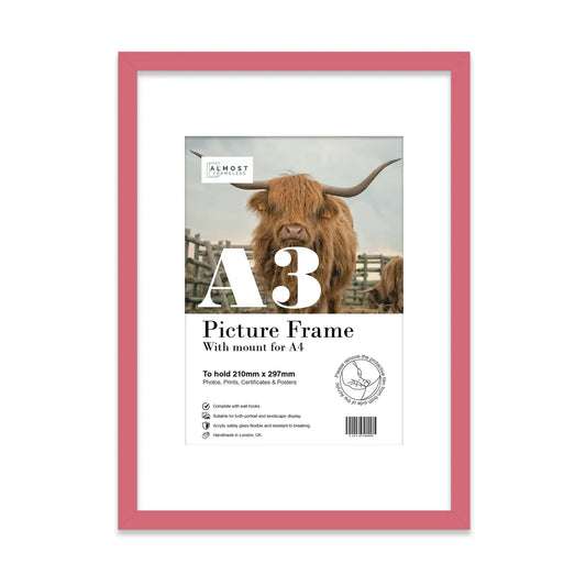 A3 Picture Frame - Pink - THE BRISTOL ARTISAN