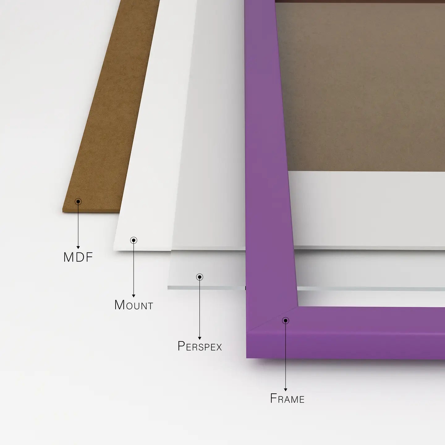 A3 Picture Frame - Purple - THE BRISTOL ARTISAN