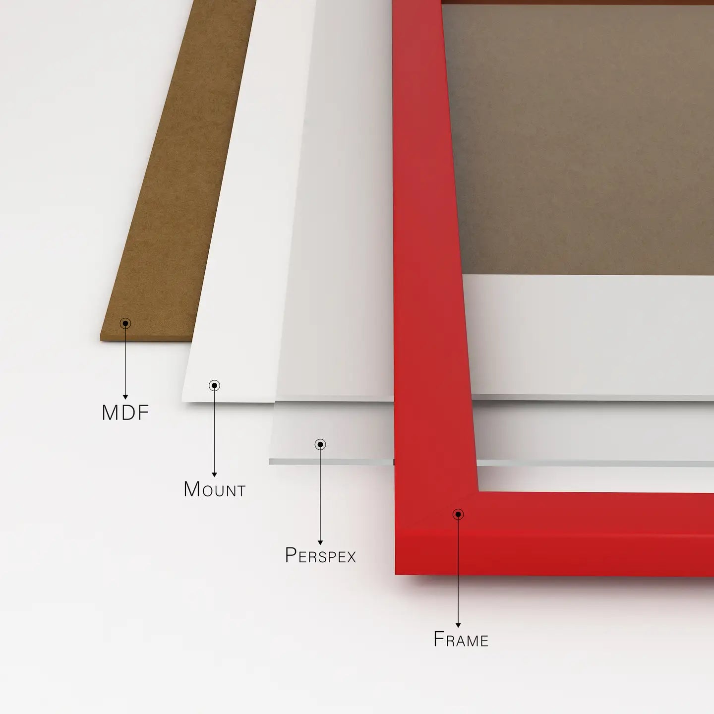 A3 Picture Frame - Red - THE BRISTOL ARTISAN