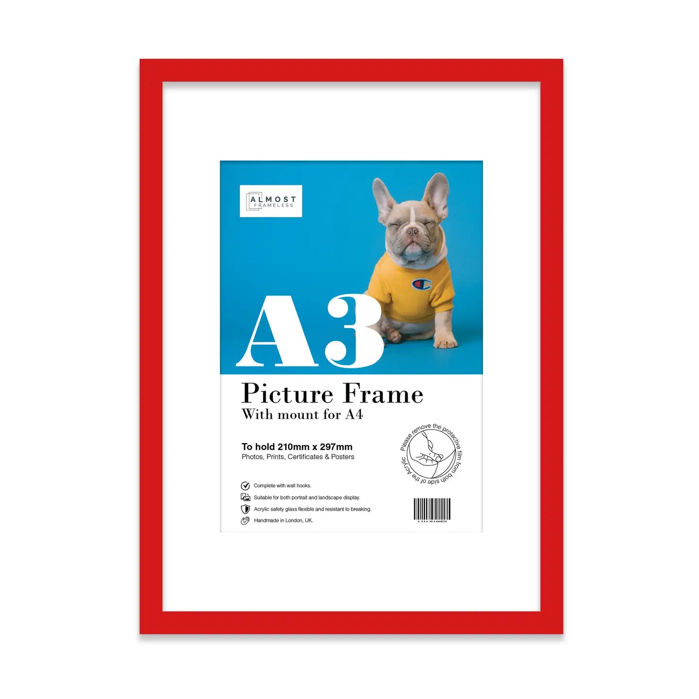 A3 Picture Frame - Red - THE BRISTOL ARTISAN
