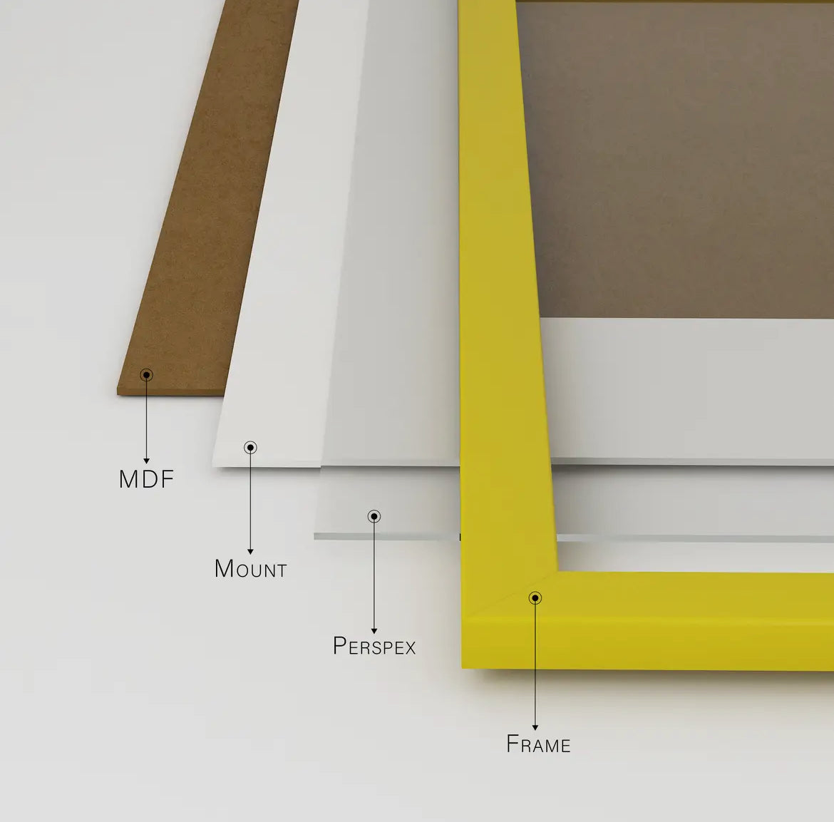 A3 Picture Frame - Yellow - THE BRISTOL ARTISAN