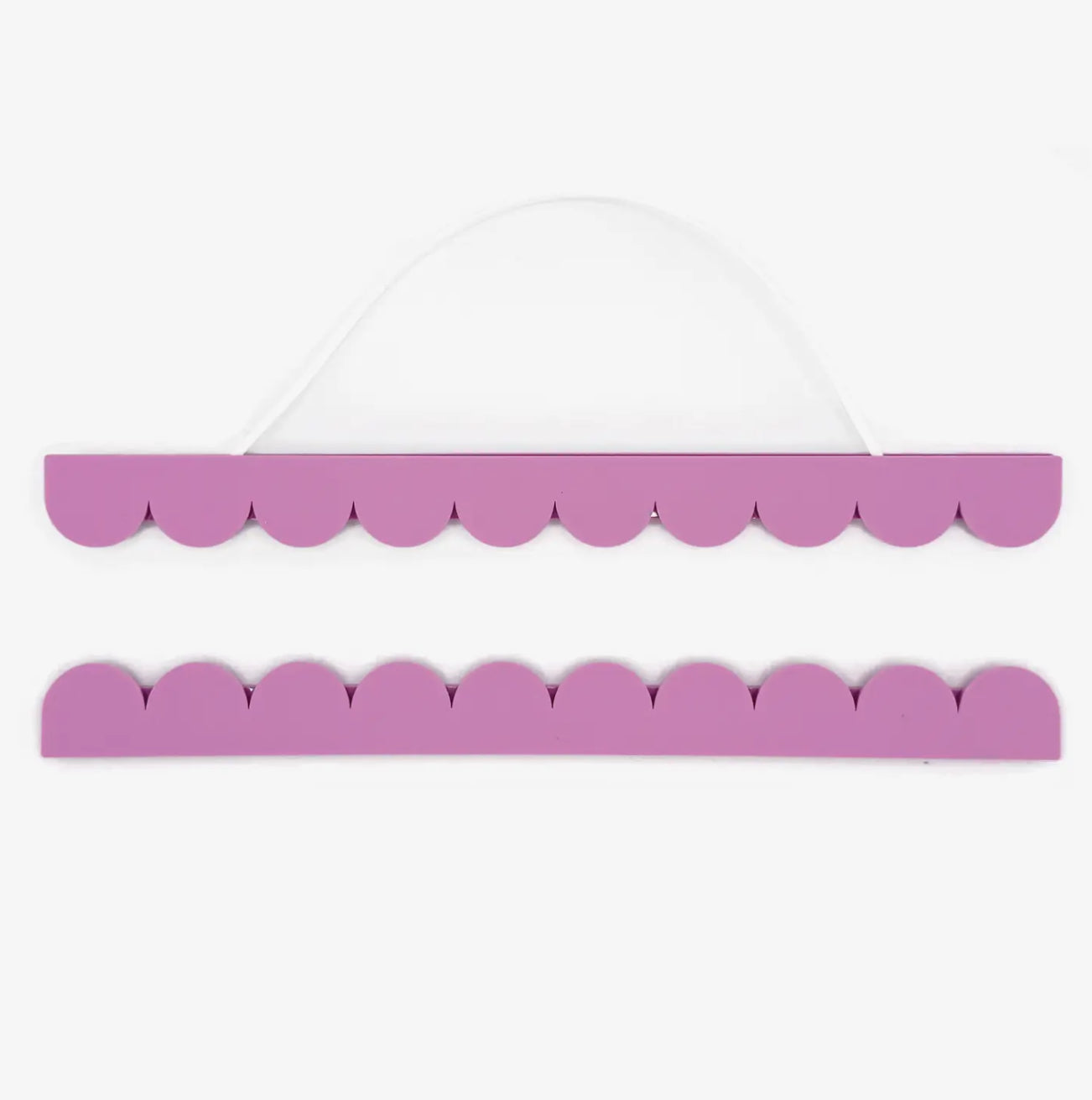 A3 Pink Scalloped Picture / Poster Hanger - THE BRISTOL ARTISAN