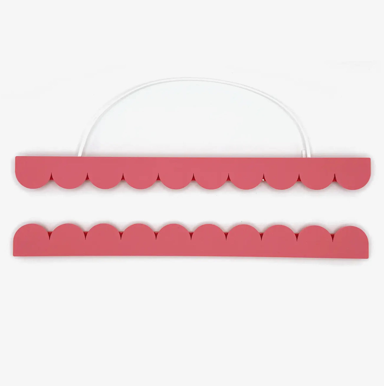 A3 Raspberry Scalloped Picture / Poster Hanger - THE BRISTOL ARTISAN