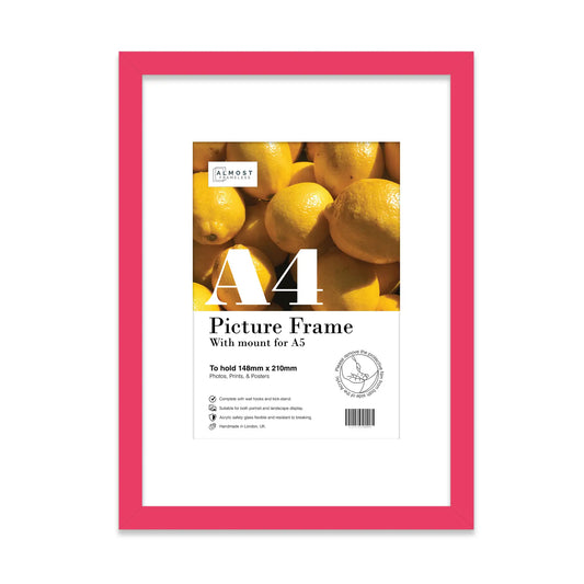 A4 Picture Frame - Hot Pink - THE BRISTOL ARTISAN