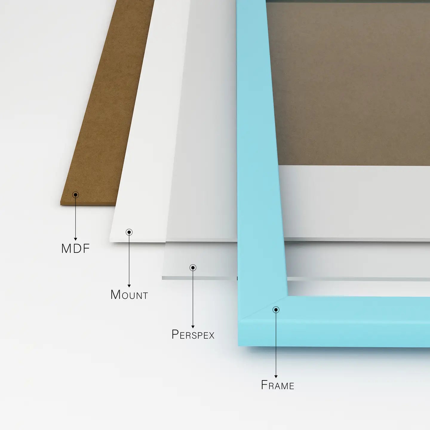 A4 Picture Frame - Light Blue - THE BRISTOL ARTISAN