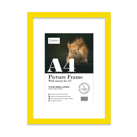 A4 Picture Frame - Yellow - THE BRISTOL ARTISAN
