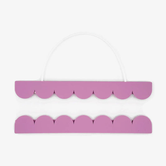 A4 Pink Scalloped Picture / Poster Hanger - THE BRISTOL ARTISAN