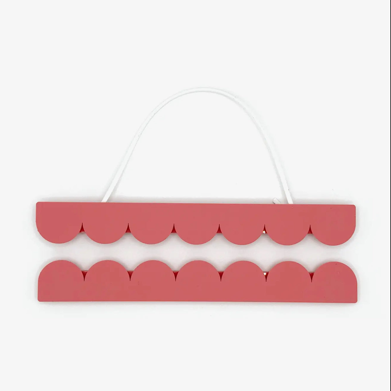A4 Raspberry Scalloped Picture / Poster Hanger - THE BRISTOL ARTISAN