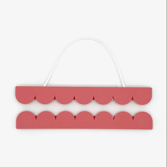 A4 Raspberry Scalloped Picture / Poster Hanger - THE BRISTOL ARTISAN