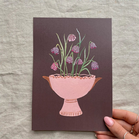 A5 Print - Fritillaria - THE BRISTOL ARTISAN