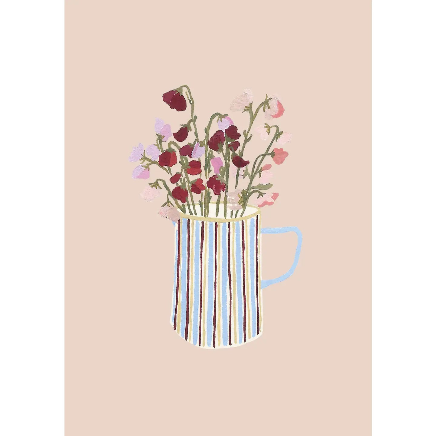 A5 Print - Sweet Peas - THE BRISTOL ARTISAN
