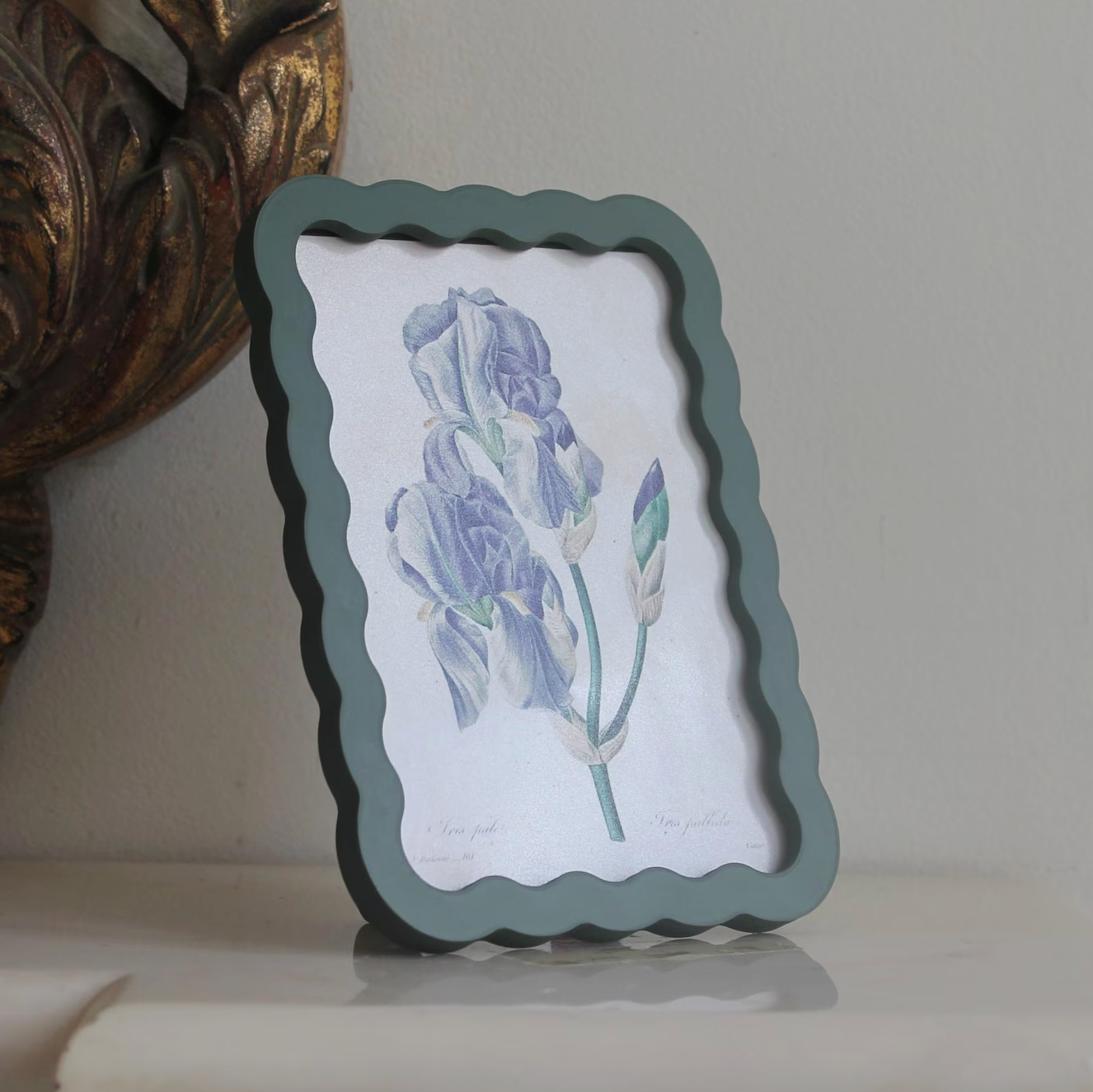 A5 Wavy photo frame, Olive Green - THE BRISTOL ARTISAN