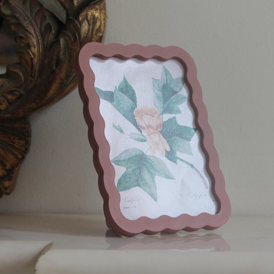 A5 Wavy photo frame, Terracota - THE BRISTOL ARTISAN