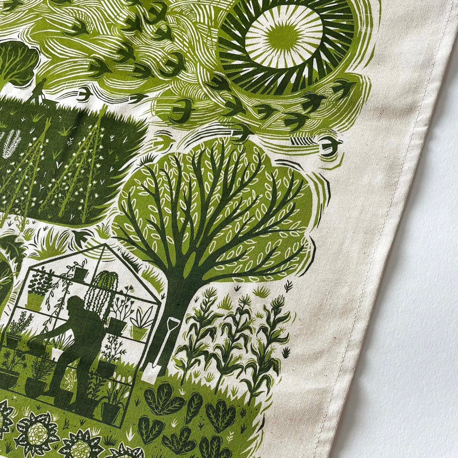 Allotment cotton Tea Towel - THE BRISTOL ARTISAN