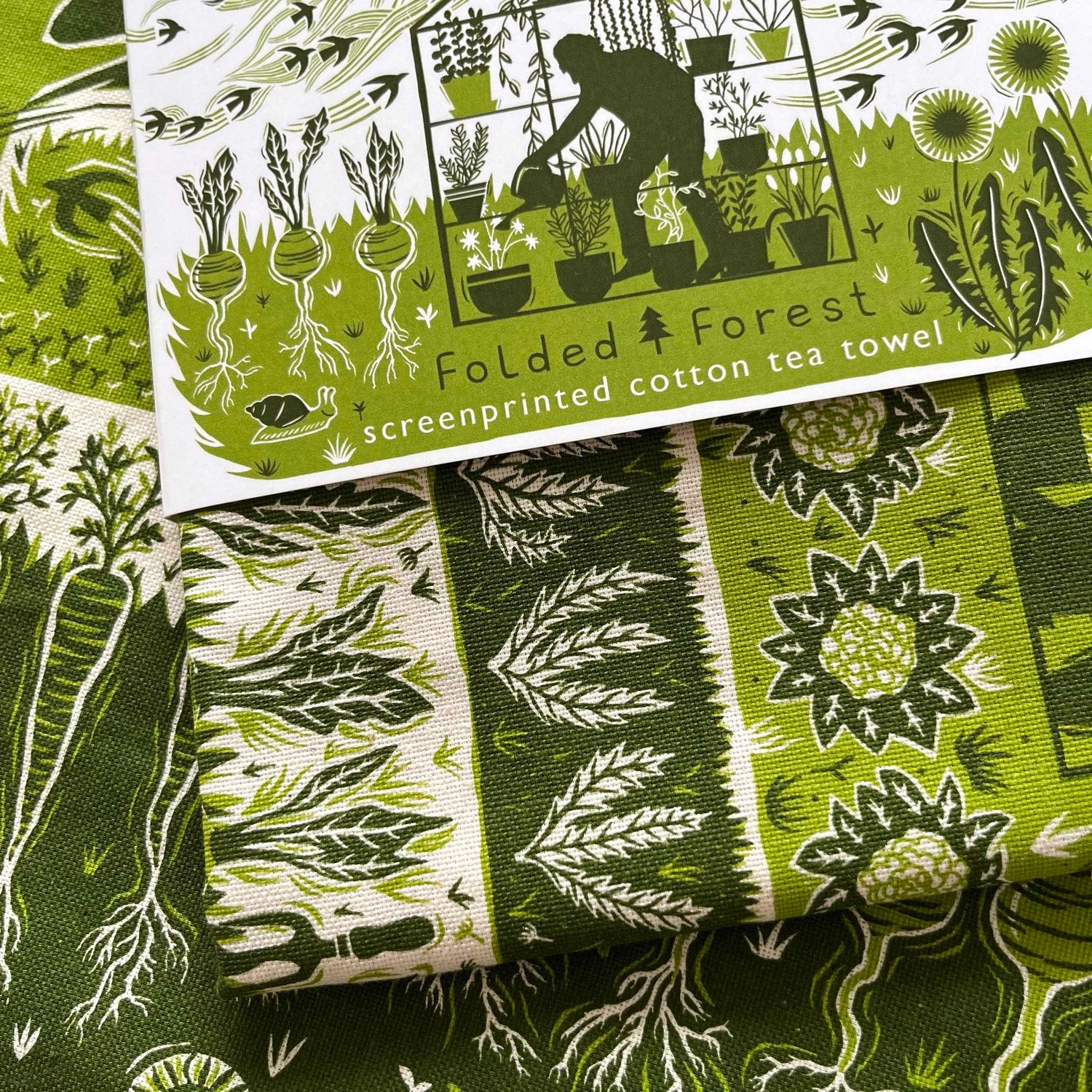 Allotment cotton Tea Towel - THE BRISTOL ARTISAN