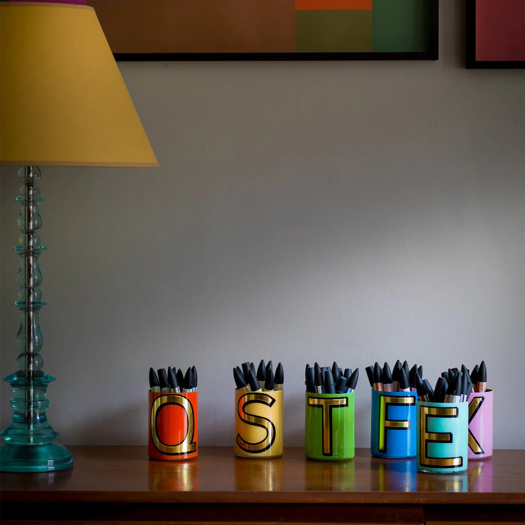 Alphabet Pen Pots by Bridie Hall - Various Letters - THE BRISTOL ARTISAN