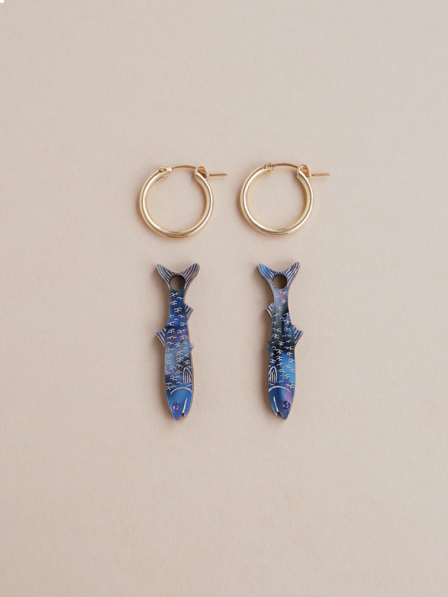 Anchovy Hoops by Wolf and Moon - THE BRISTOL ARTISAN