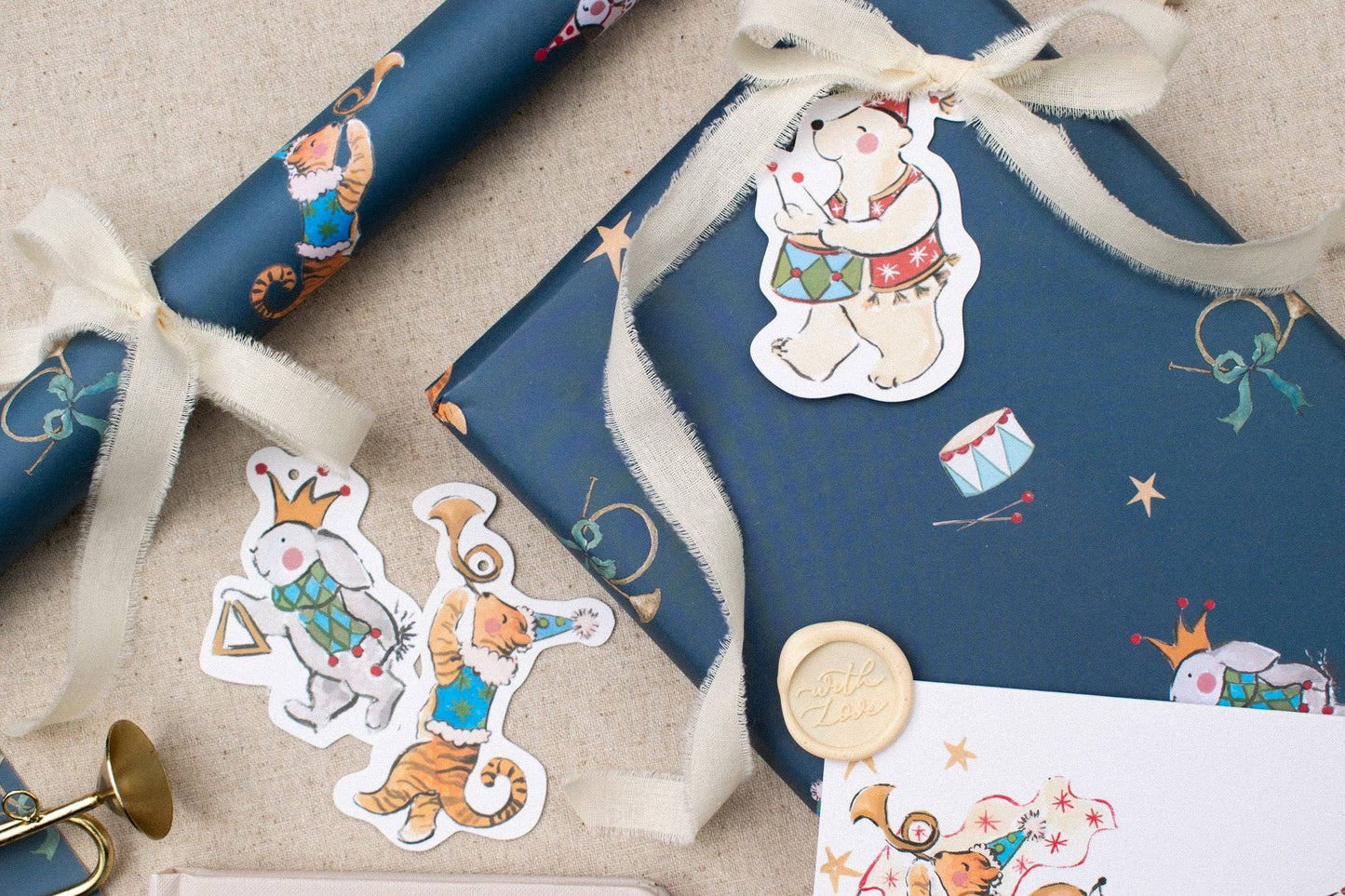 Animal March Gift Wrap - THE BRISTOL ARTISAN