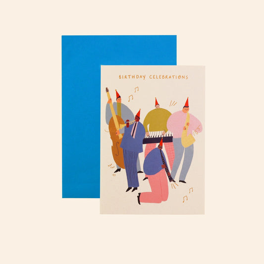 ‘Birthday Celebrations’ Jazz Card - THE BRISTOL ARTISAN