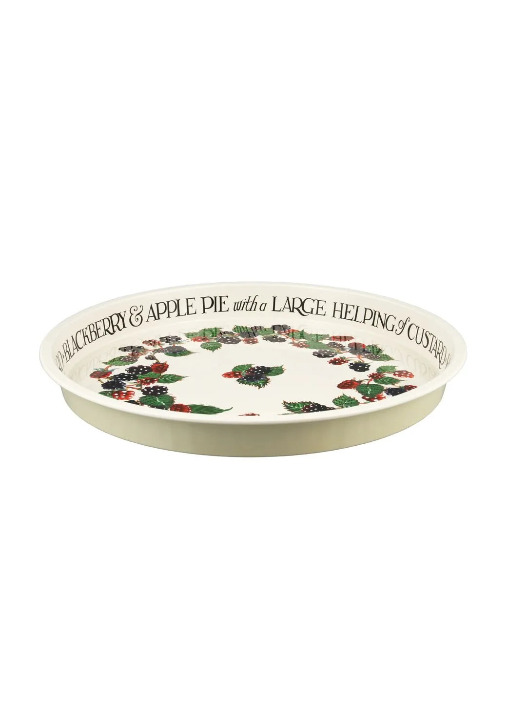 Blackberry round Tin Tray
