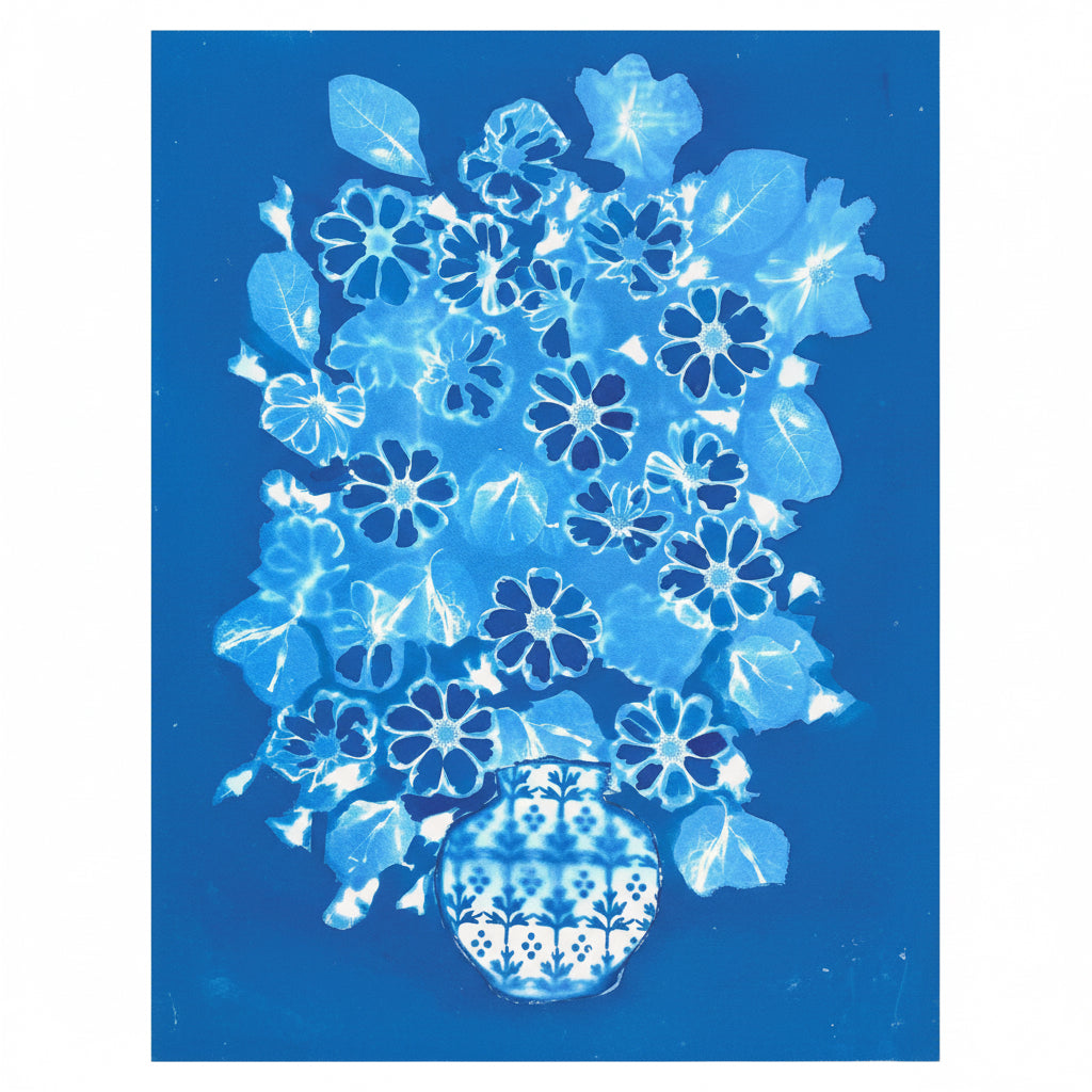 Blue Series Vase 3, Original Artwork - A1 Size - THE BRISTOL ARTISAN