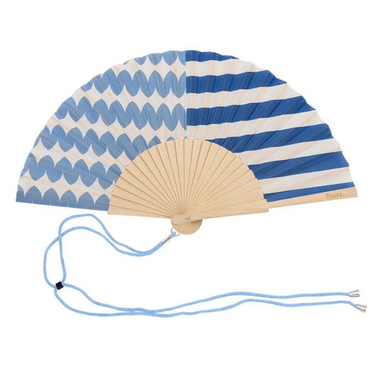 Blue Symmetrical Fan - THE BRISTOL ARTISAN
