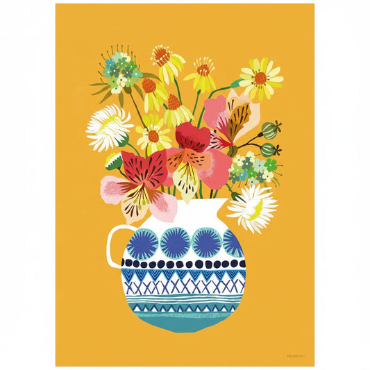 Brie Harrison Festival Flowers A3 Print - THE BRISTOL ARTISAN
