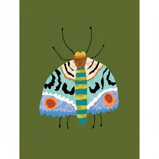 Brie Harrison Moth A4 Print - THE BRISTOL ARTISAN