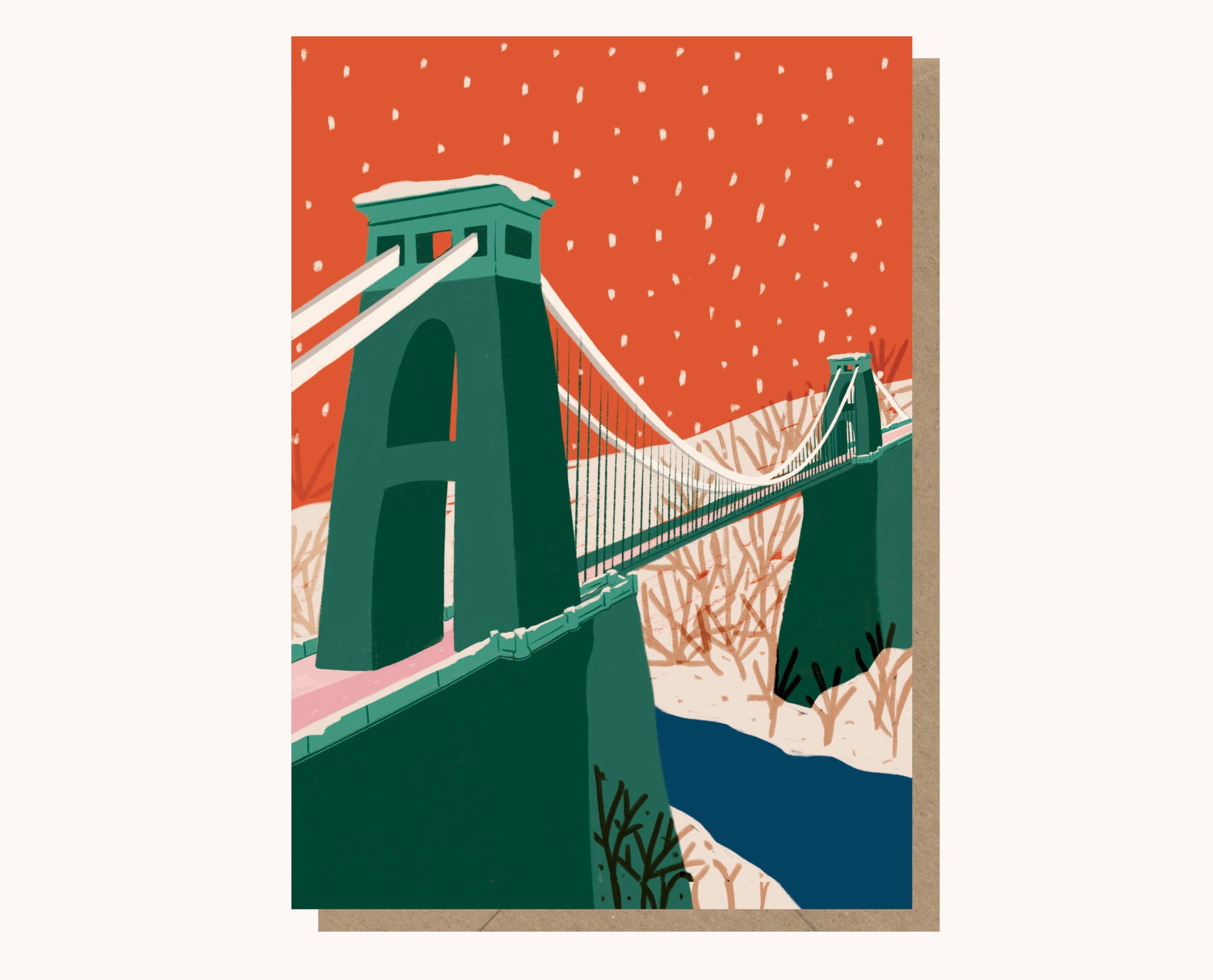 Bristol Bridge Christmas Card - THE BRISTOL ARTISAN