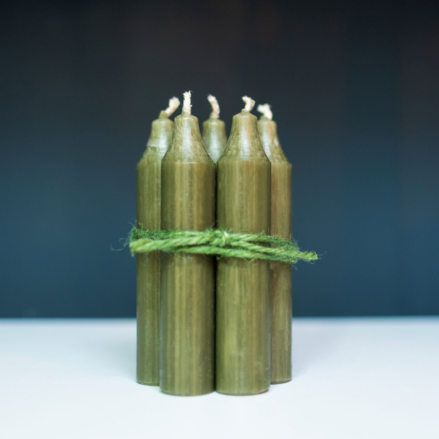 Bundle of five candles -  Forest Green - THE BRISTOL ARTISAN