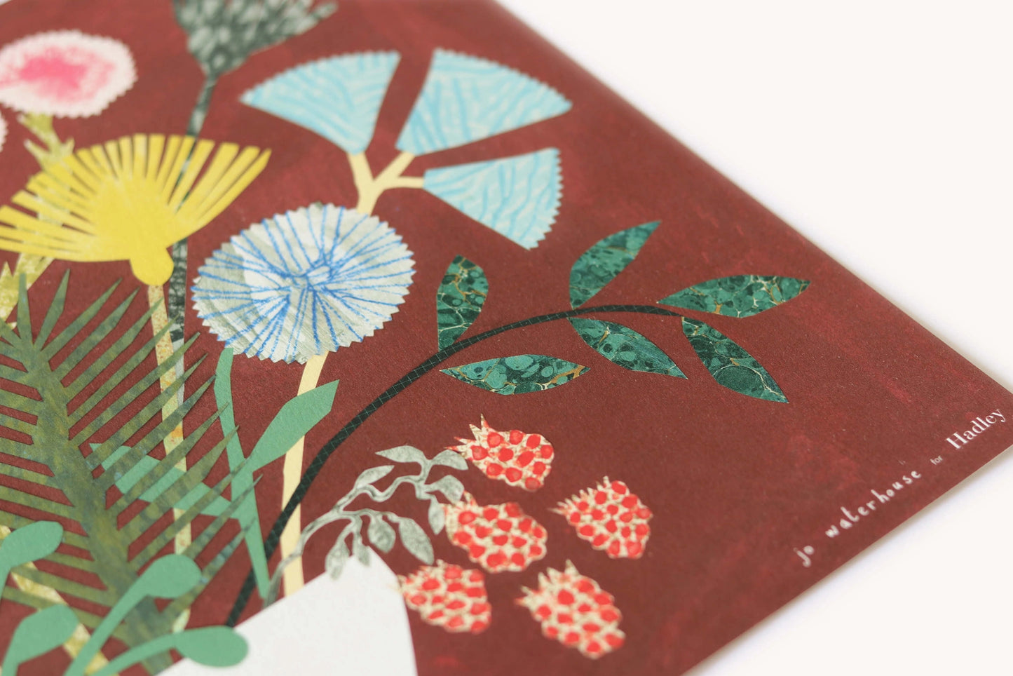 Burgundy Bouquet Print (A3) - THE BRISTOL ARTISAN
